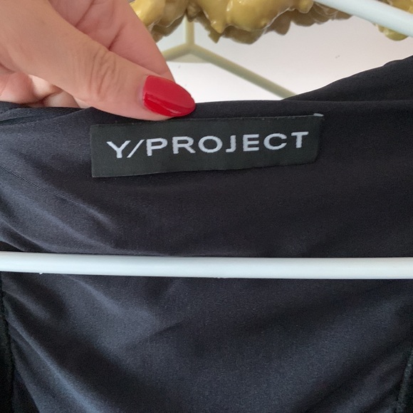 Y/project sweetheart / bustier t shirt. Built in bra. Navy size L - Picture 3 of 3